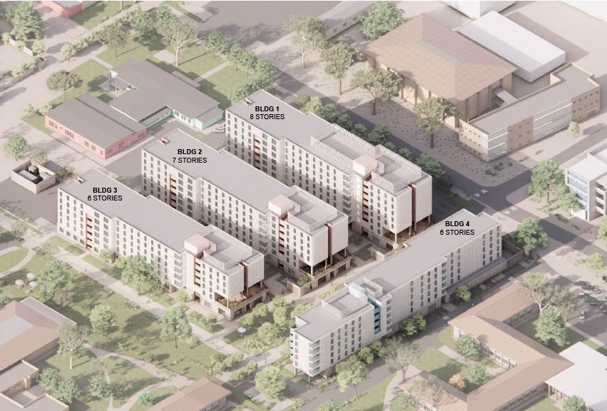 rendering of east campus site plan