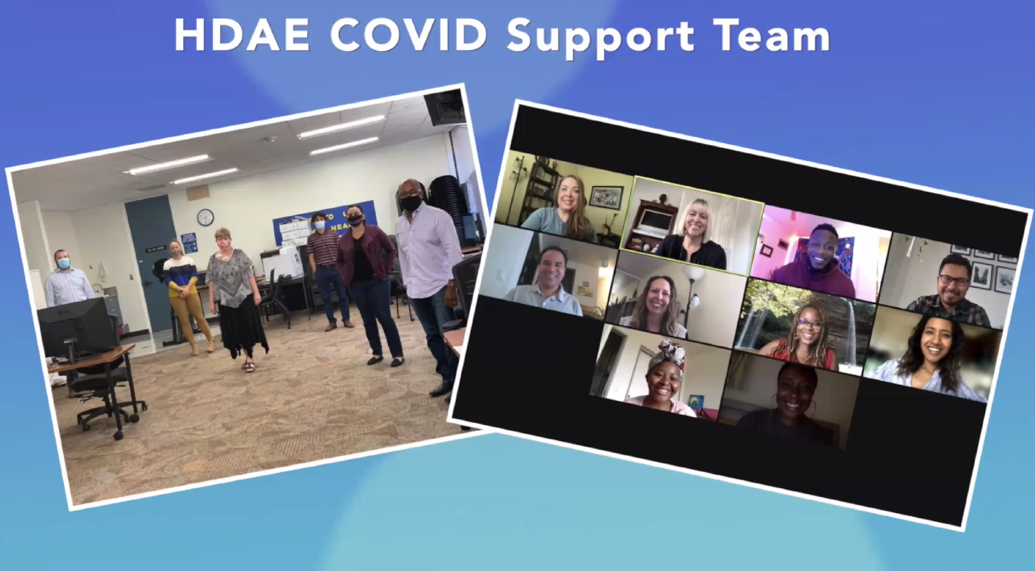 Covid Support team in action