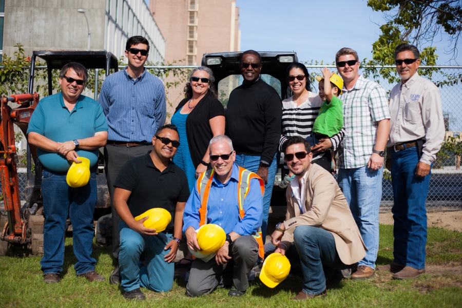 Staff groundbreaking.