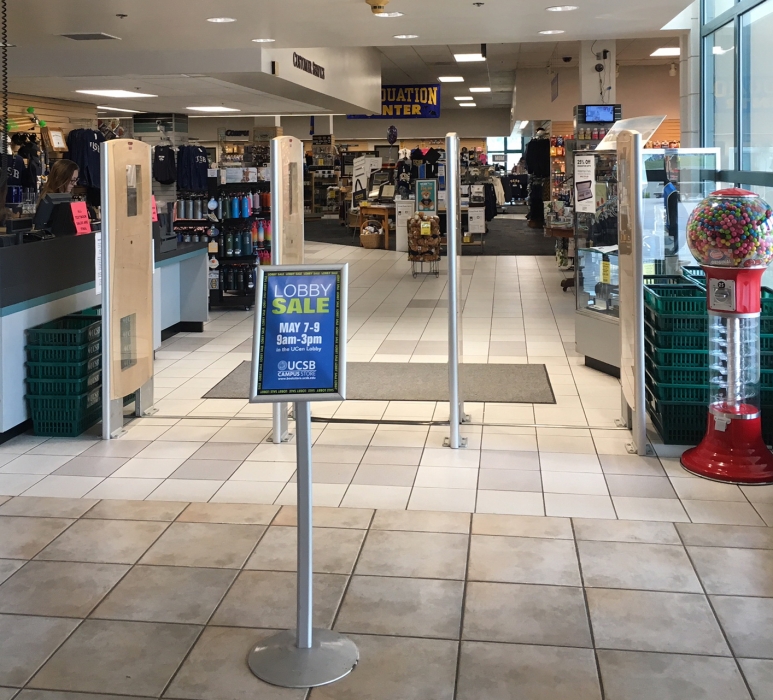 The UCSB Campus Store entryway.