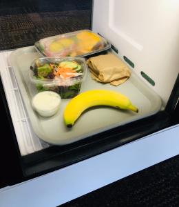 a meal in the food locker ready for pickup