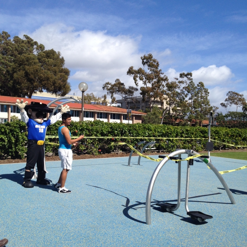 Ole visits the Chi-5 Outdoor Gym