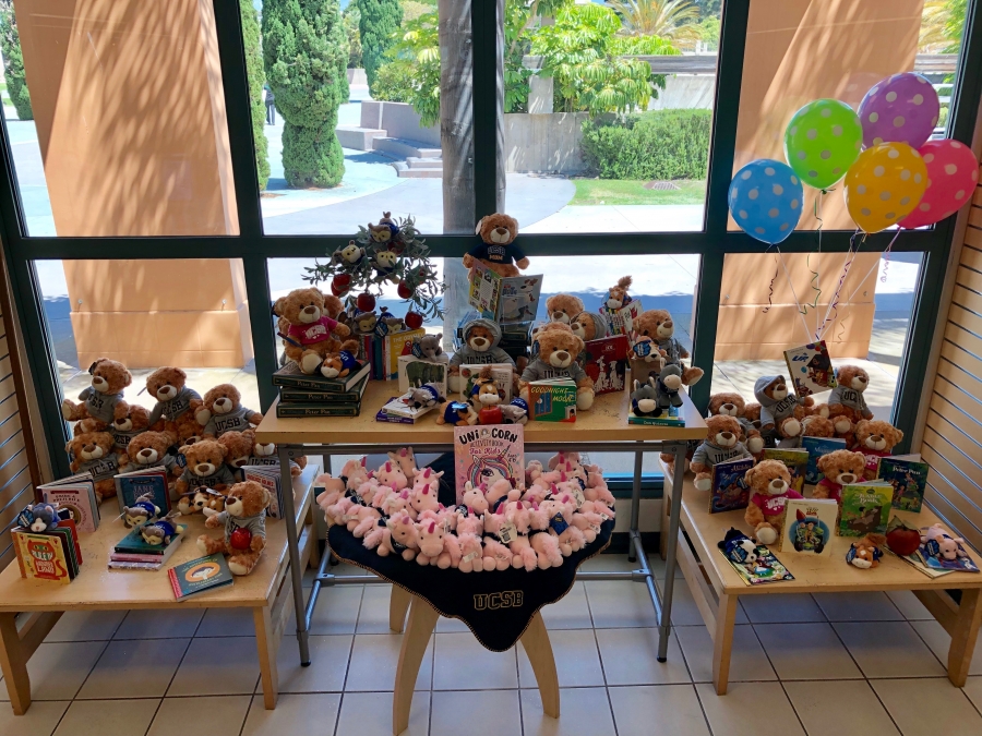 Plush gift display at the UCSB Campus Store