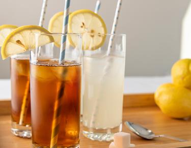 Ice tea and lemonade