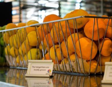 Fruit offered at the Dining Commons