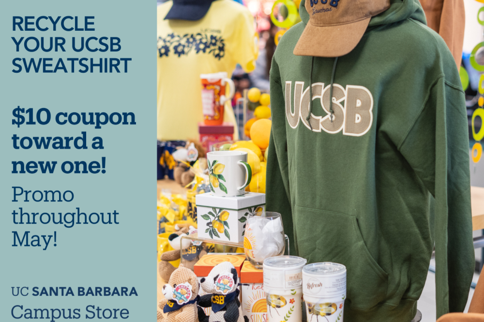 Campus Store Sale for Recycled Sweatshirt