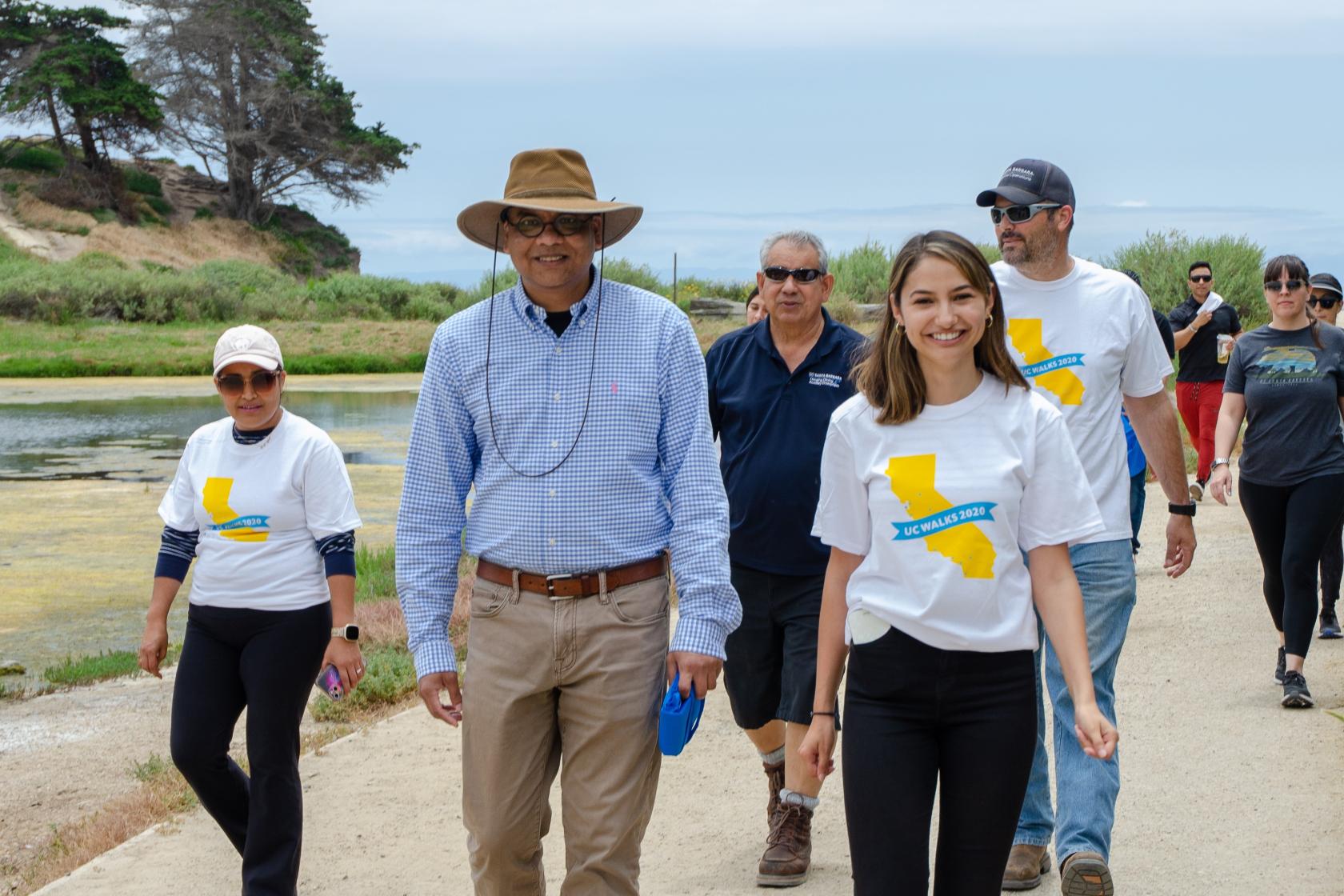 HDAE Staff members enjoying a walk around the lagoon