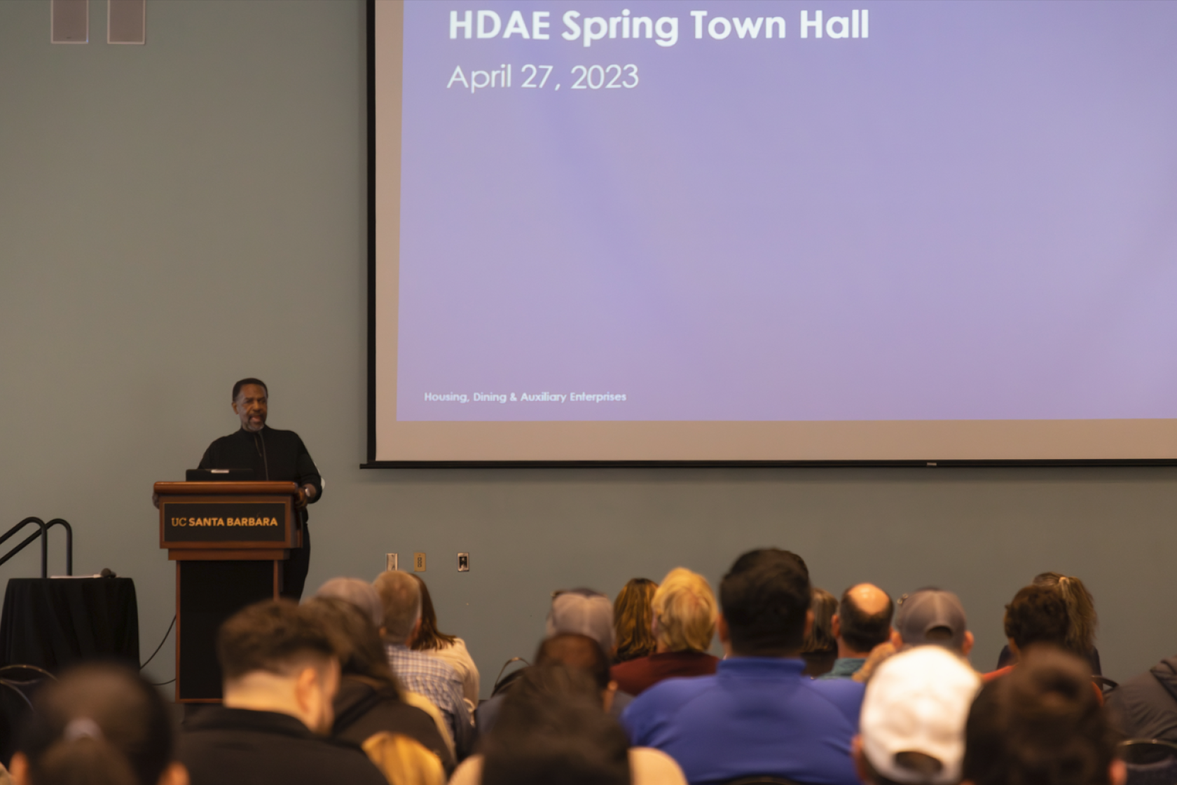 Willie Brown speaking at Spring Town Hall 2023