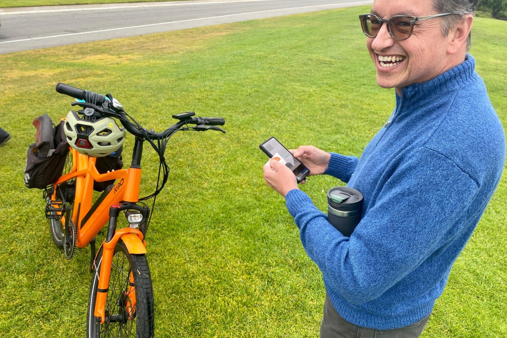 Don Lubach Registering Bikes